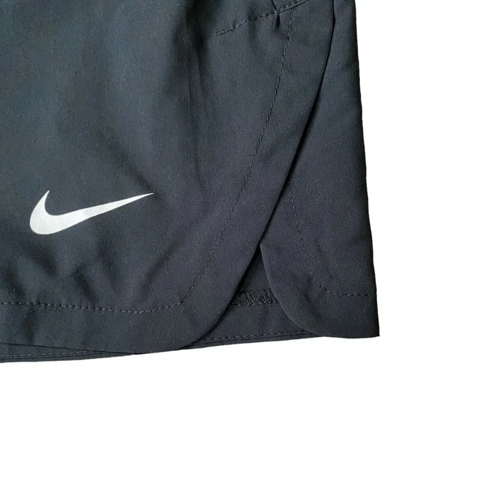 Nike Dri-Fit men's large black pull-on athletic shorts elastic drawstring waist - Picture 4 of 9